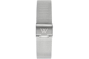 Wristology Metal Mesh Watch Band - Quick Release Milanese Stainless Steel Easy Change Mens Womens Strap - Choose Color and Finish