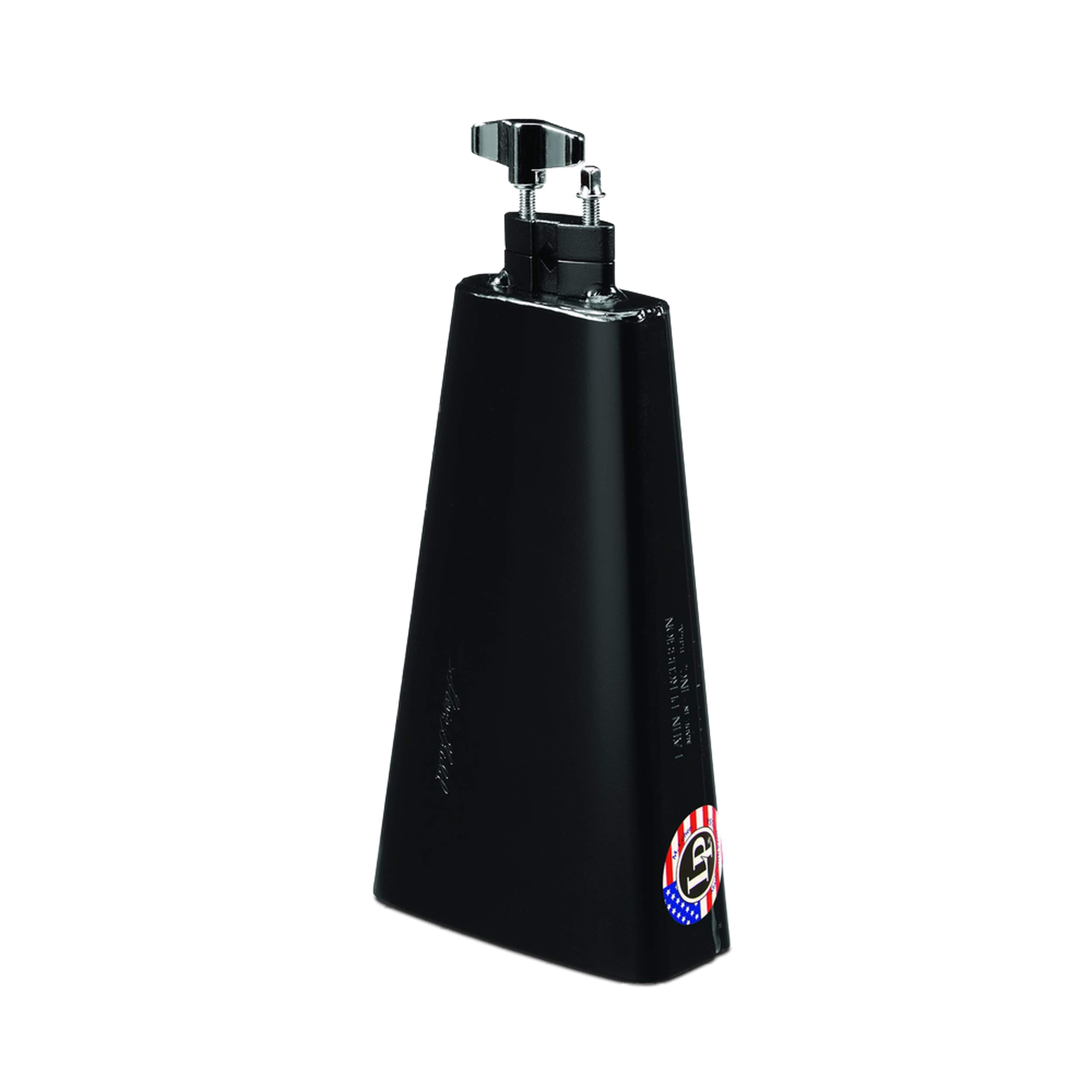 LP Latin Percussion Kuhglocke Steve Gadd Mambo Bell LP229SG Vice-Mount, pulverbeschichtet, schwarz