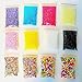 Slime Supplies Foam Beads Making Kit - Pom Poms Fish Bowl Styrofoam Balls Fruit Slices 3 Tools 19 Pack Decorative Floral Floam Cloud Crunchy Package DIY Craft Stuff for Girls Boy Kids