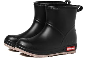 Rain Boots for Women and Men Waterproof Superior Anti-Slip Feature Rubber Rain Boots PVC Garden Rain Boots & Shoes Comfort Ca