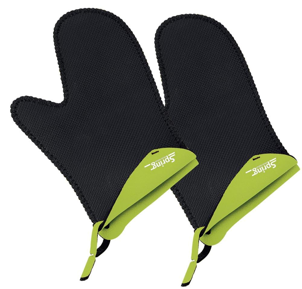 Spring Grips 2094055202 Oven Gloves, Short, 1 Pair Light Green
