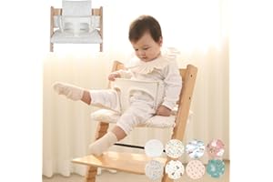 Gembebe Waterproof Compatible Stokke Tripp Trapp Cushion Set - Easy to Clean Newborn Set - 100% Cotton High Chair Cushion (Little Birdie / 49.5 Counts)