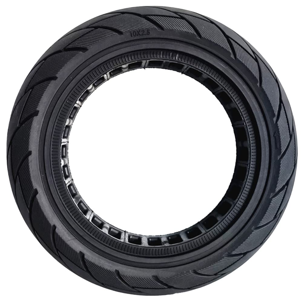 Dojimayisc 10X2.50-6.5 Hollow Solid Tire MAX G30 Electric Scooter 60/70-6.5 Honeycomb Solid Tire Black 1100G Replacement Spare Parts