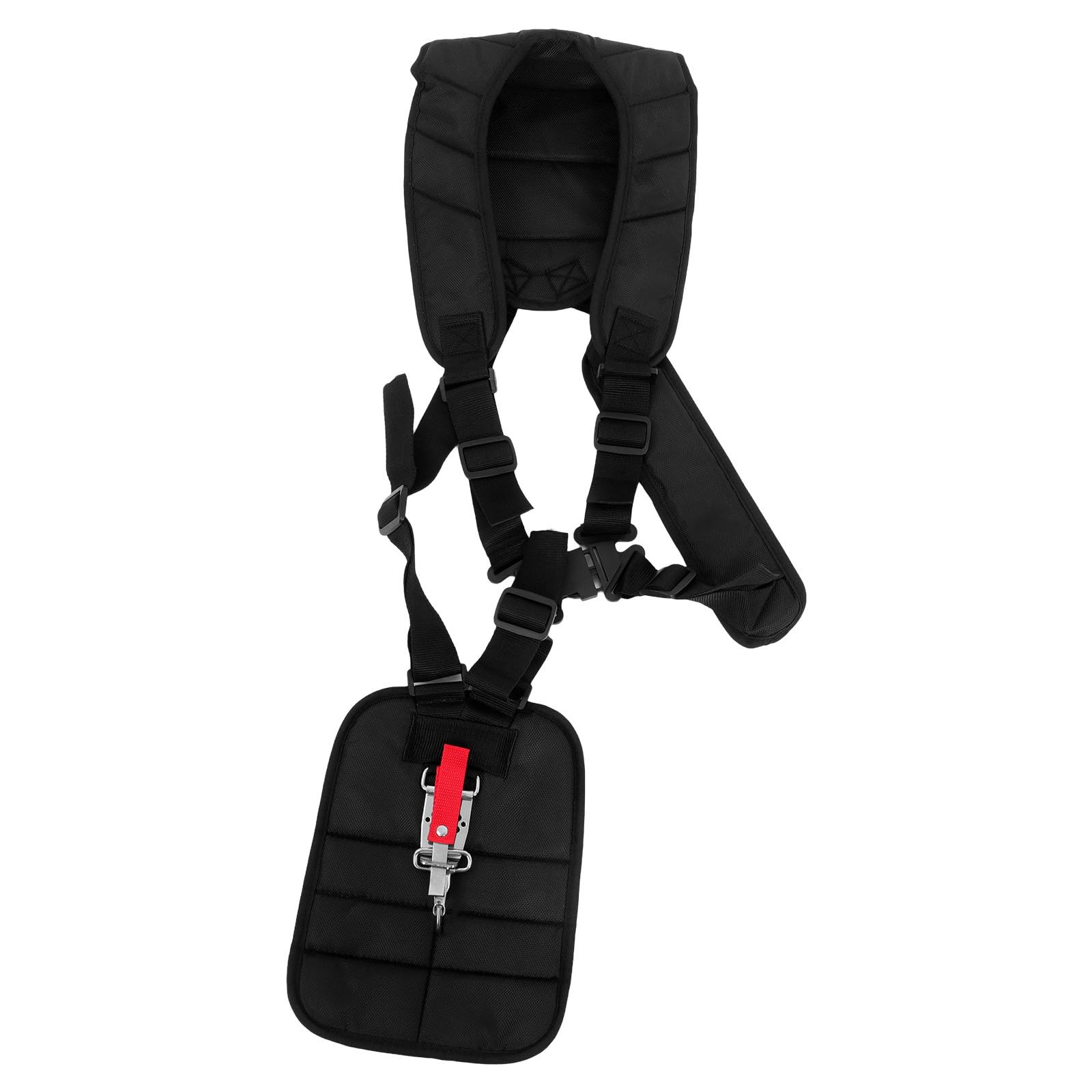 Padded Strimmer Harness - Adjustable Double Shoulder Strap for Brush & Grass Trimmer - Comfortable Nylon Support for Gardening Equipment