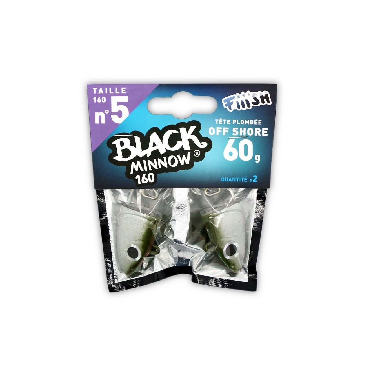 Fiiish Black Minnow Jig Head Off Shore 60g - Khaki