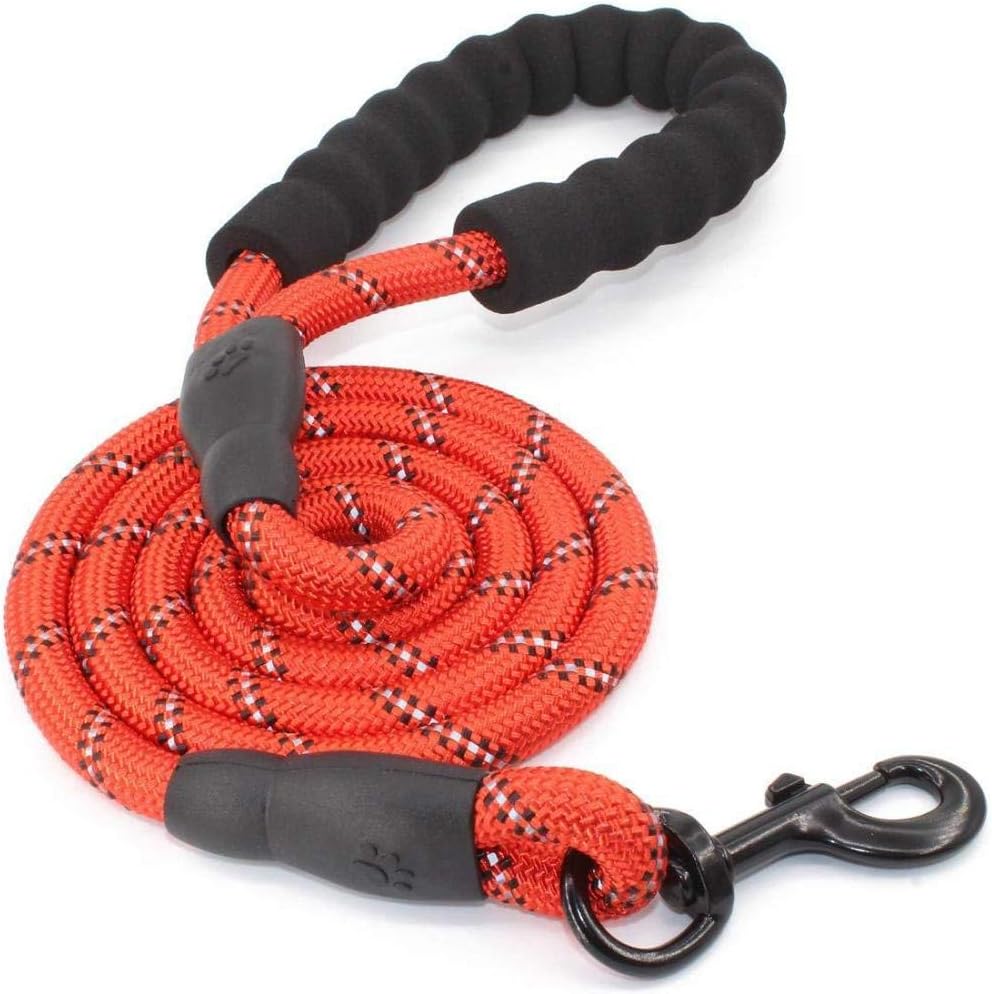 FHNLKFS Reflective Large Dog Leash with Comfortable Padded Handle