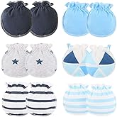 Adeimoo Baby Cotton Gloves Infant Toddler No Scratch Mittens for Little Boys Girls