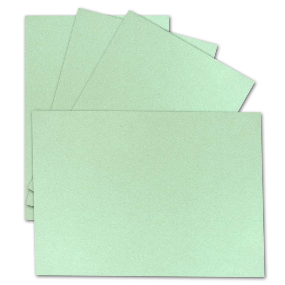 FarbenFroh by GUSTAV NEUSER 25 Single Cards DIN A6-10.5 x 14.8 cm 240 g/m² Mint Green Construction Cardboard Craft Paper Craft Cardboard Craft Cards Blank Postcards