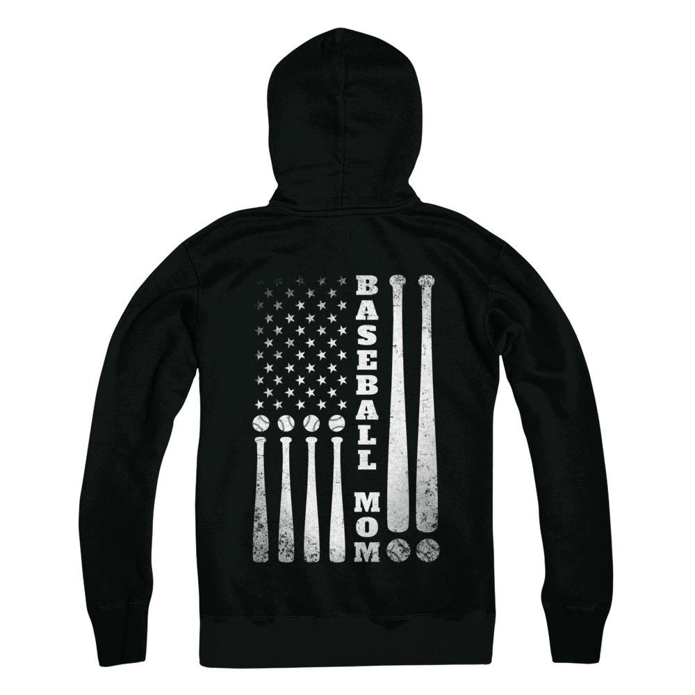  American Flag Vintage Baseball Mom Mother's Day Shirt 
