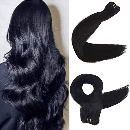 Easyouth Sew In 100 Real Human Hair Extensions 22 Per Pack 100g