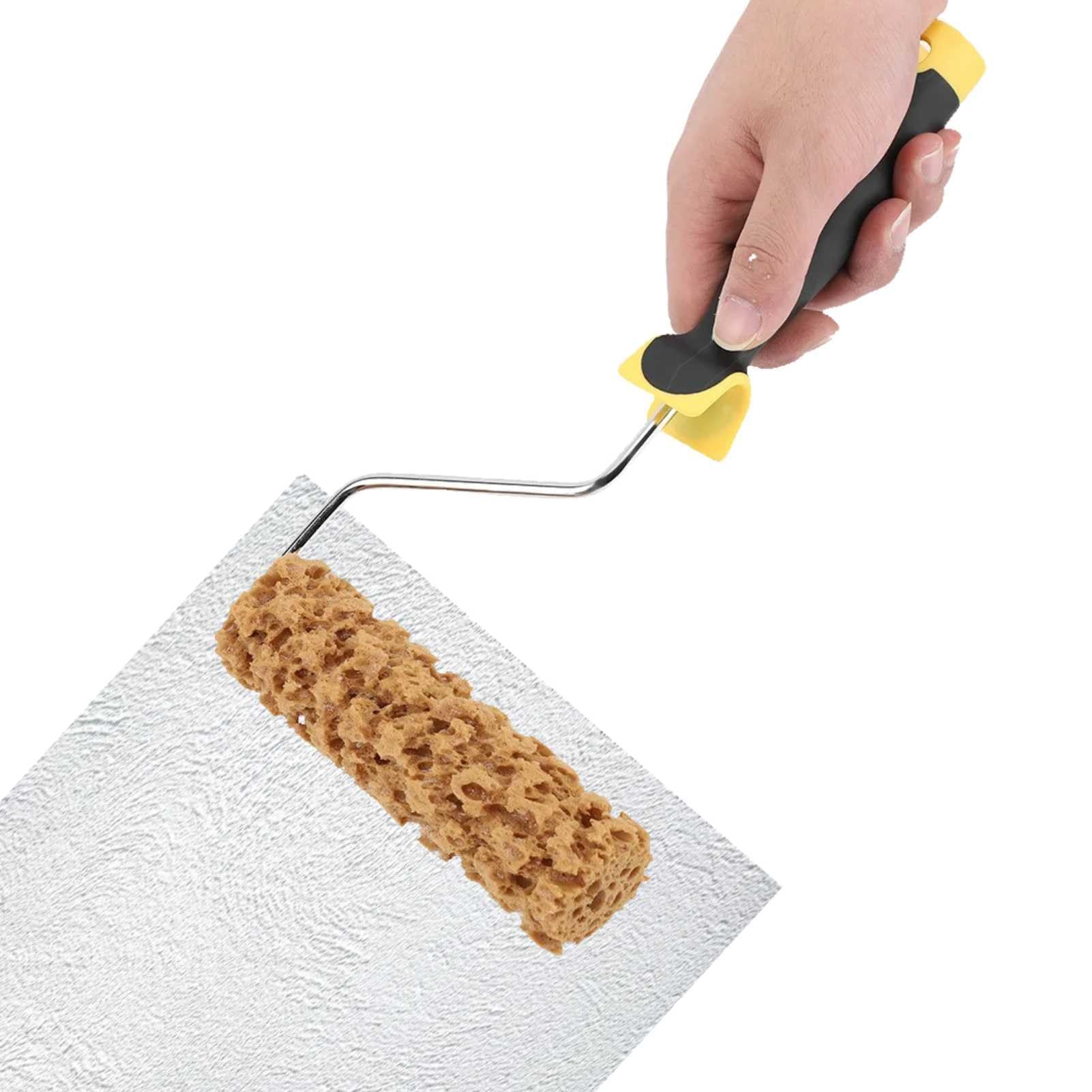 Paint Roller for Painting,Texture Paint Roller, 16cm / 6.3inch Texture Pattern Paint Roller Brush with Handle Embossed Painting Roller Decorate for Wall Painting Tool Decorating
