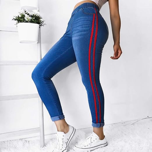 side ribbon jeans
