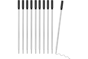 CFDXK Black Ink Refill, Replaceable Ballpoint Pen Refills Compatible with Cross Ballpoint Pen, Medium Point Metal Refill 10 Pack