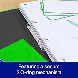 Oxford Premium A4 Ring Binder Light Green 25mm 40mm Spine Laminated view 3