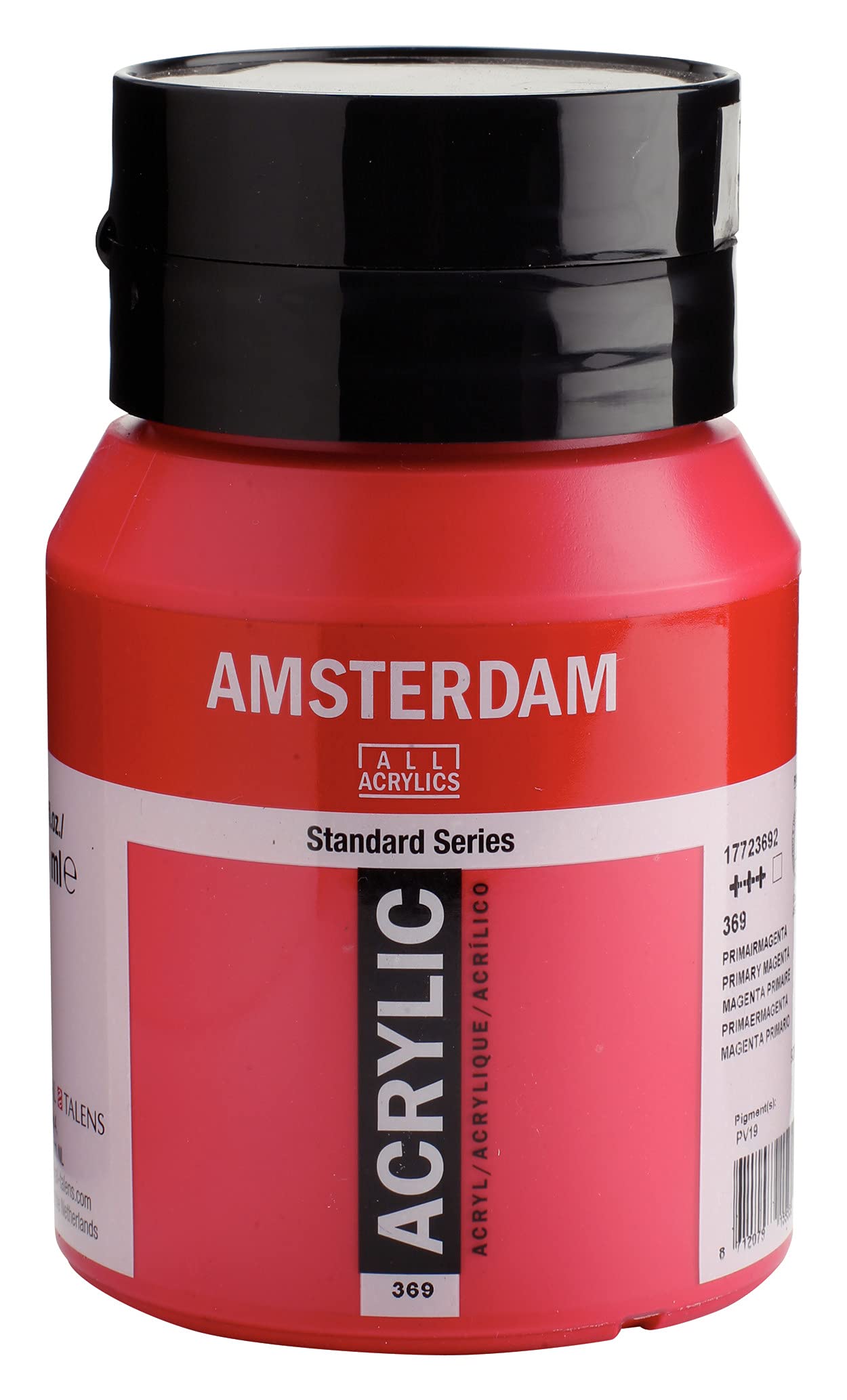 Amsterdam Standard Series Acrylic Jar 500 ml Primary Magenta 369 (17723692)