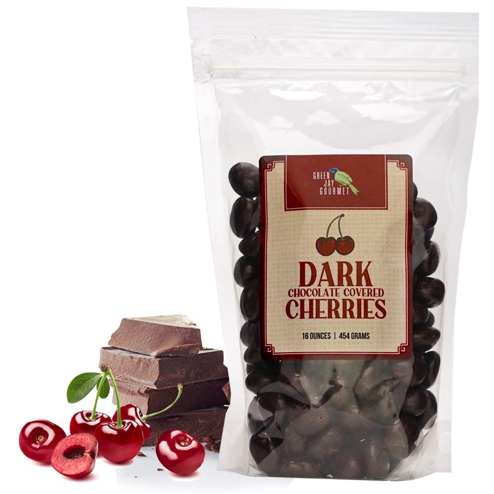 Green Jay Gourmet Dark Chocolate Cherries Handmade