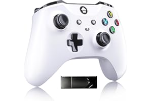 YUYIU 【Upgraded】 Wireless Controller Joypad with 2.4GHZ Wireless Adapter for Xbox One/Xbox One S/Xbox One X/Xbox Series X/Xbox Series S Consoles,Steam PC Windows 10 and above