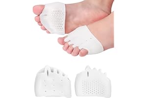 Metatarsal Pads Toe Separators for Bunion Correction,Soft and Breathable Hammer Toe Corrector Toe Spacers for Women Men Feet 