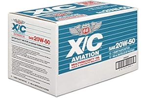KATOUIGB Phillips 66 20W50 X/C Aviation Oil 1 Quart, 32. Fluid Ounces, 12 Pack
