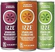 Izze Sparkling Juice, 3 Flavor Variety Pack, 8.4 Ounce (Pack of 24)