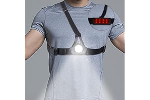 Suptig Chest Running Light,Chest Light Night Running Warning Lights LED for Running, Walk Connected for Gopro Hero13/12/11/10/9/8/7/6/5/4/4s/3+/3 with 2600mAh Built-in Rechargeable Battery Charging