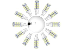 JEFLYM C921 921 912 LED RV Bulbs,Super Bright White T10 194 168 175 3014 42-SMD LED Replacement 12 Volt RV Camper Trailer Boat Trunk Interior Dome Map License Lights(12PCS)