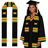 ORING Kente Graduation Stole Class of 2026 | Adults African Sash Scarf