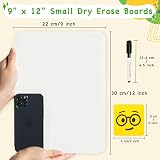 Ohuhu 30 Pack A4 Double-Sided Mini Whiteboards with 30 Pens & 30 Erasers view 6