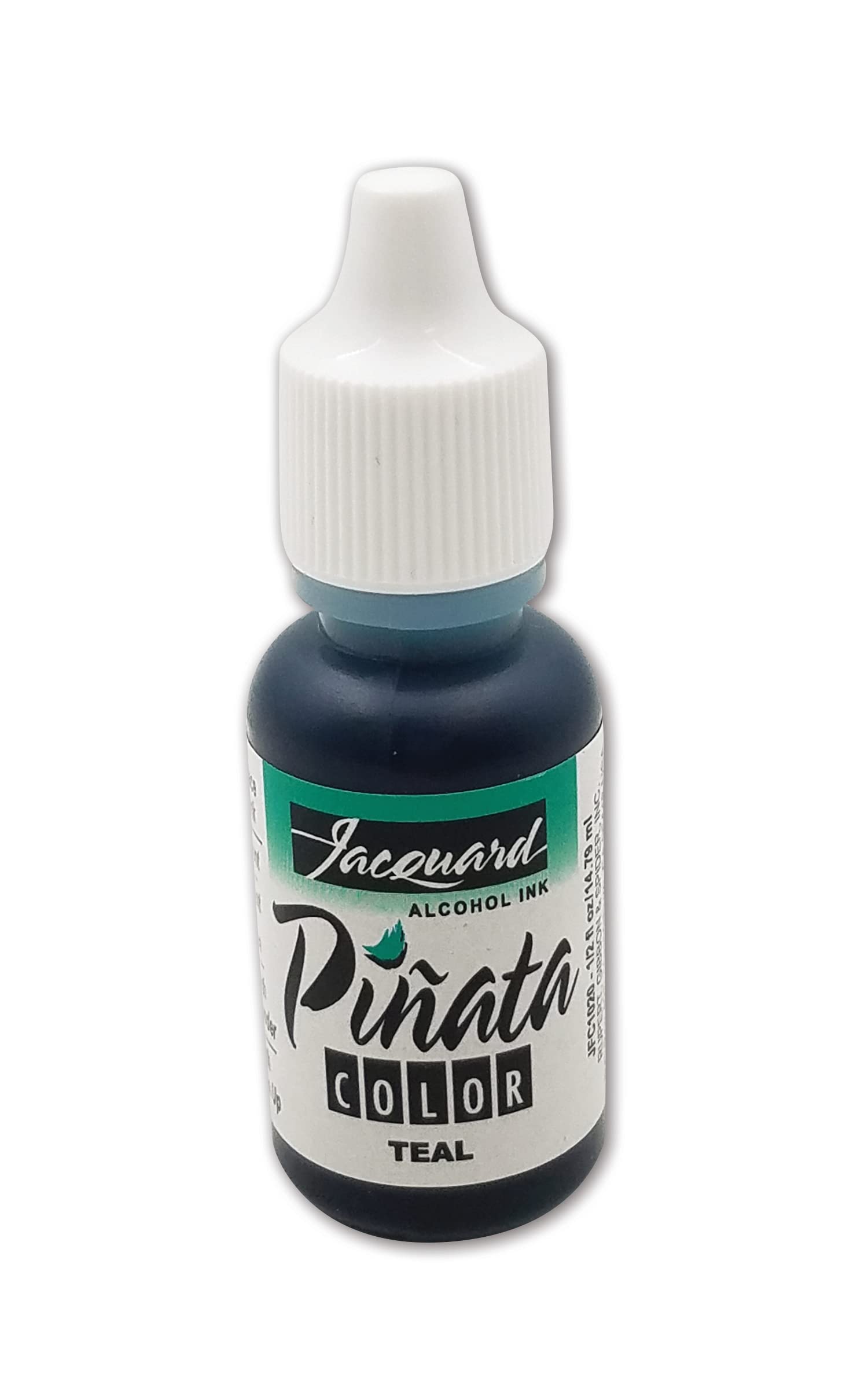 Jacquard Pinata Alcohol Ink, 020 Teal Dye for Epoxy Resin Art, Permanent Tumbler Making Colourant, Fast Drying on Yupo Paper Crafts, Acid Free Formula, 14ml (0.5oz)