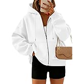 Trendy Queen Zip Up Hoodies For Women Cropped Sweatshirts Fall Fashion Outfits 2026 Y2k Fleece Teen Girls Clothes