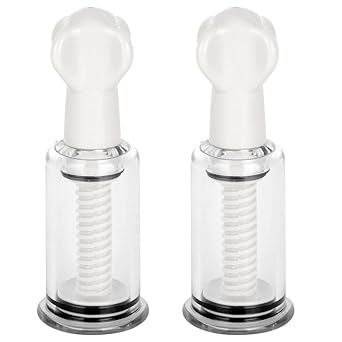 ranrann 1 Paar Nippel Sucker Nippersauger Vakuum Bruststimulator Nippelsauger Brustwarzensauger für BDSM oder Schröpfen
