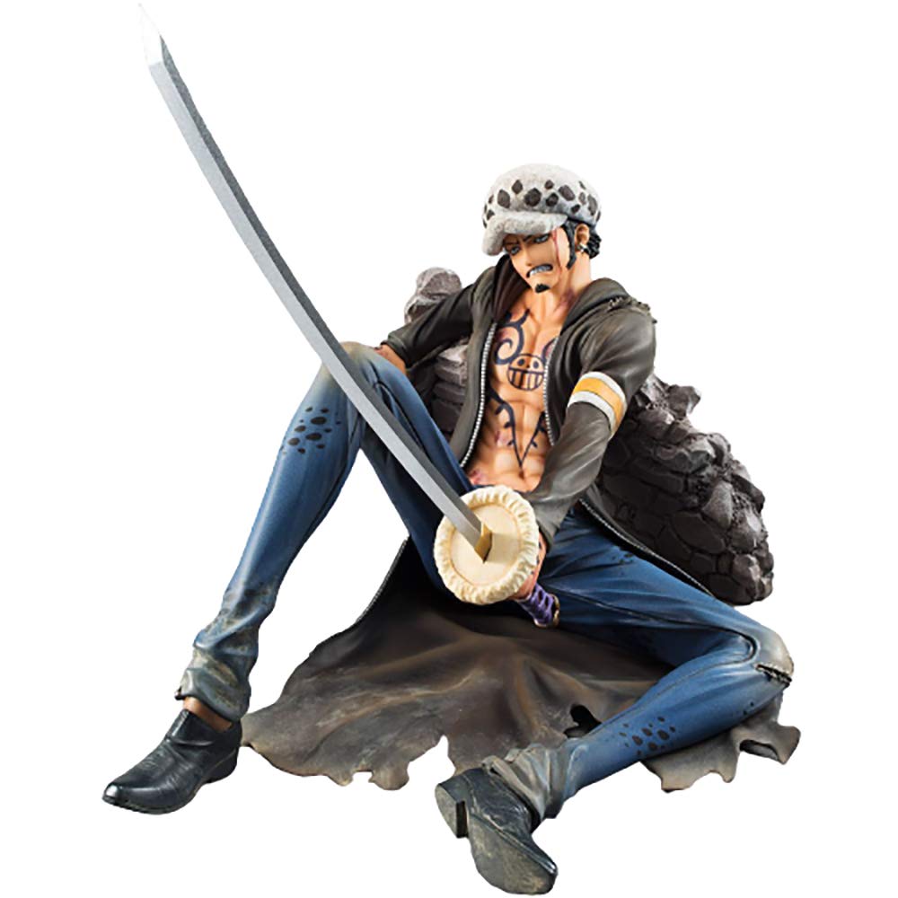QAL One Piece Anime Action Figure Trafalgar Law Combat Version Doll Model Cosplay PVC Statue Role To