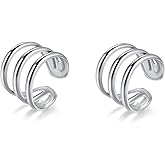 SLUYNZ 925 Sterling Silver No Piercing Cuff Earrings for Women Ear Cuffs Helix Earrings Clip On Cartilage