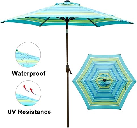 Striped Patio Table Umbrellas 60 Off Tajpalace Net