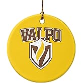 GRAPHICS & MORE Valparaiso University Primary Logo Porcelain Holiday Christmas Tree Ornament - 2.8" (7.1 cm)