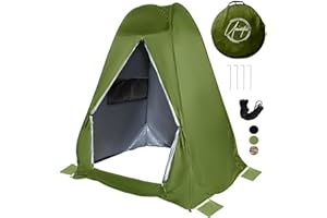 UNINETIC Pop Up Large Privacy Tent - 7ft Tall - Oversized Strong Camping Toilet Tent- Portable Camp Shower Pod w/Hooks- Porta Pod- Outdoor Bathroom, Potty, Changing Private Room