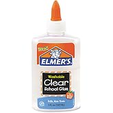 Elmer's E305 School Glue Washble Clear, 5 oz, Clear