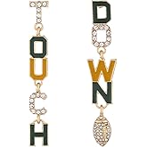 Firopia Touch Down Earrings for Women | Football Earrings for Women | Game Day Earrings | Jewelry Gifts for Sport Lover Football Team
