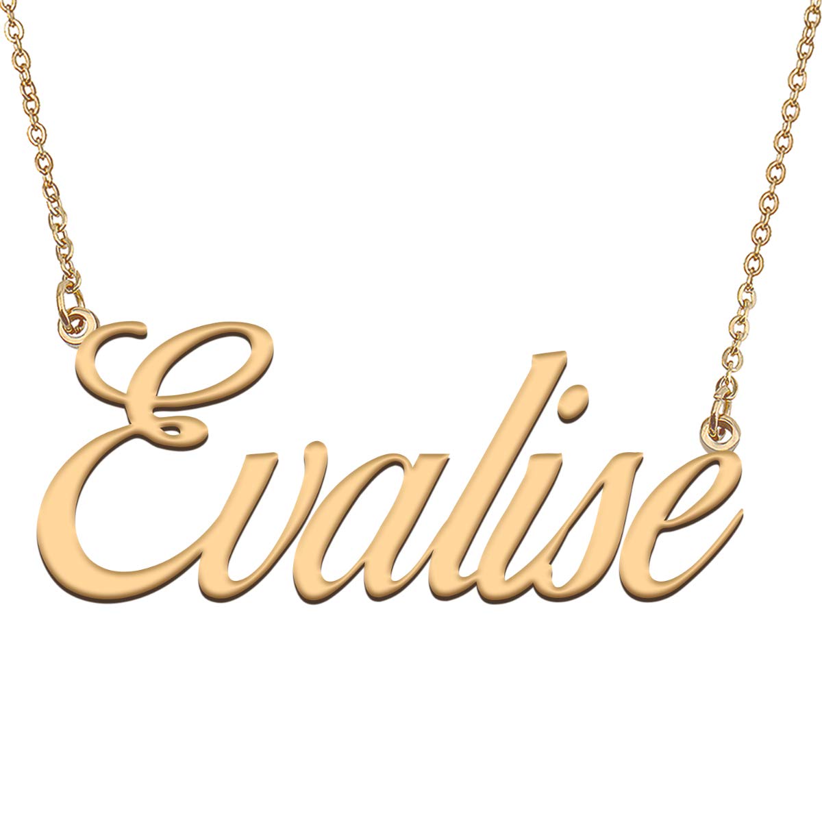 HUAN XUN Customized Custom Simple Any Name Necklace