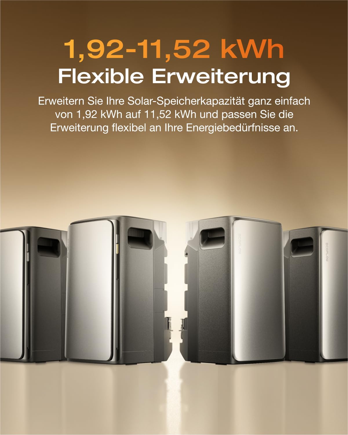 ECOFLOW STREAM AC 0% VAT, Balkonkraftwerk mit Speicher, 1,92kWh Solarspeicher, 100% Kompatibel mit allen Balkonkraftwerke, 800W bidirektional, erweiterbar bis 11,52kWh, Plug&Play, IP65, TOU&KI 4