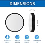ANWIO 13W Outdoor Black Bulkhead Light IP54 980LM 4000K Porch Wall view 2