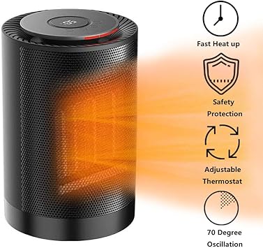 Portable Raumheizung Kleine Mini Personliche Elektrische Keramikheizung Schnelle Heizung Fur Buro Schlafzimmer Schreibtischhaus Mit Uberhitzungsschutz 3 Modi 1200 W Schwarz Amazon De Baumarkt