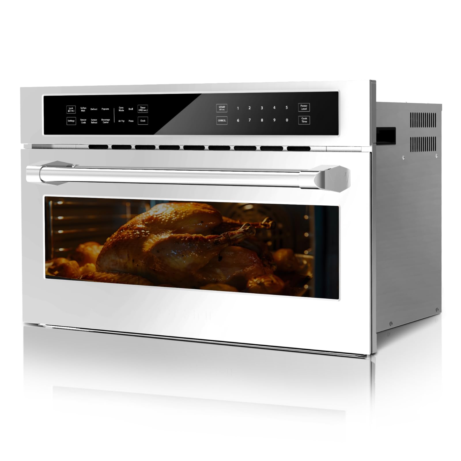 Photo 1 of •See notes• Hipicute 30’ Microwave Oven, 1700W 1.6 Cu.Ft Capacity Built-In Microwave Convention Oven with Air Fryer, Child Safety Lock, Drop Down Door, Touch Control for Versatile Cooking Solutions