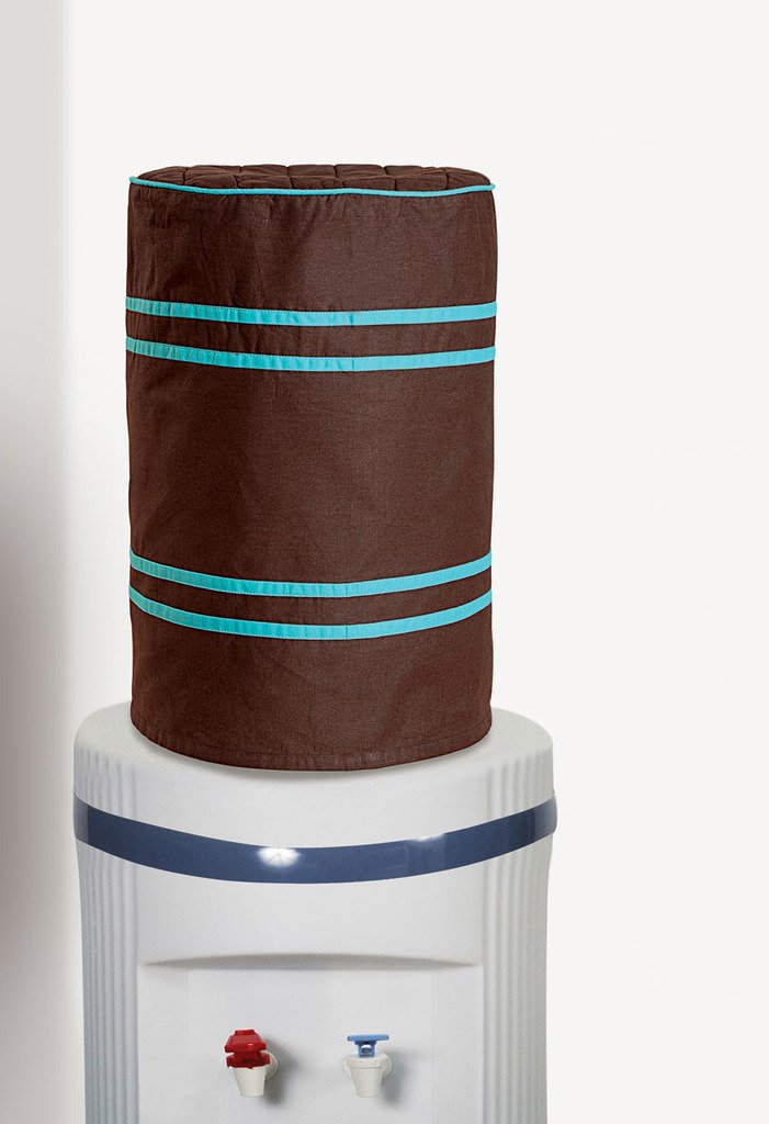 Swayam 20 L Cotton Water Dispenser Bottle Cover (Brown and Turquoise