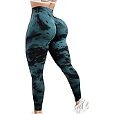 JGS1996 Tie Dye Scrunch Butt Lifting Leggings for Women Booty Sculpting Workout Tight High Waist Tummy Control Yoga Gym Pants