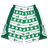 ChalkTalkSPORTS Lacrosse Performance Shorts - Shamrock St Patricks Day - Lacrosse Athletic Shorts - Youth Large