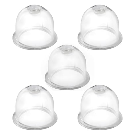 5 Stueck Zuendkapsel Primer Pumpe Pumpball Kraftstoffpumpe Vergaser Primerkolben 19mm Ersetzt fuer Kettensaege Motorsaegen Bl