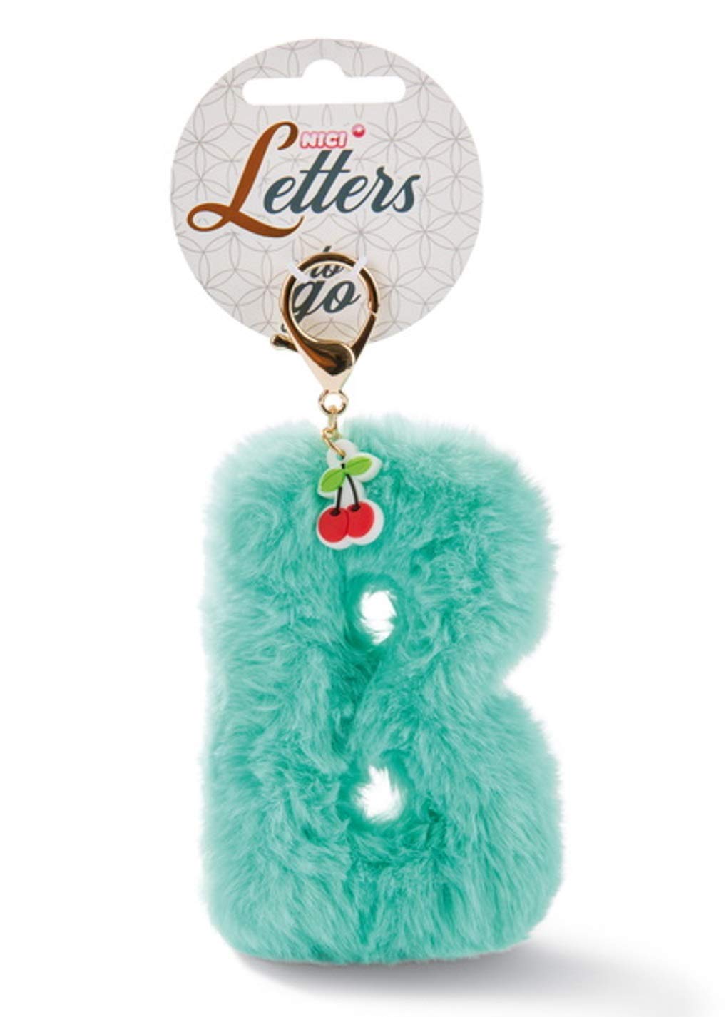 Nici Turquoise Letters to Go Keyring, 10cm, Child, Kid, Pendant