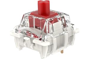 DRAOZA Gateron G Red Pro 3.0 Switches 3 Pin Pre Lubed RGB SMD Linear Switches for MX Gaming Mechanical Keyboard (G Pro 3.0,Red,72PCS)