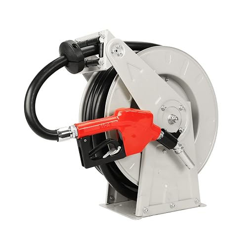 Fuel Hose Reel Retractable with Fueling Nozzle 3/4
